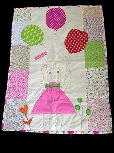Amazon Com A Baby Girl Quilt Baby Balloon Quilt Personalized Baby