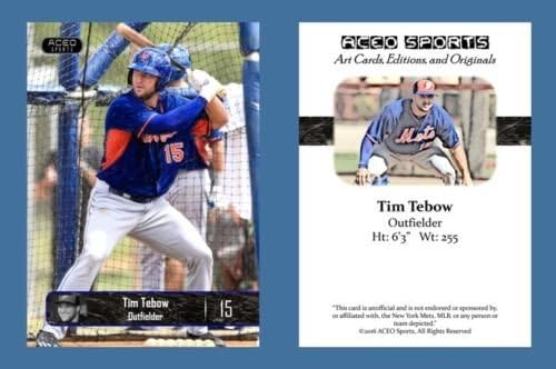 Tim Tebow NEW 2016 ACEO Baseball Rookie Card New York Mets In A One 