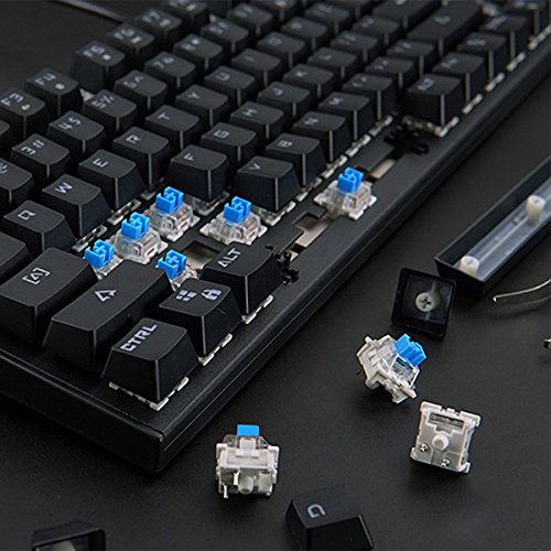 Happy Deals 20% Off Gaming Keyboard Mechanical Keyboard OUTEMU Blue Switch Wired RGB Led Backlit Keyboard Full Size 104 Keys US Layout with Black Color sunsonny by Qisan - Thumbnail 5