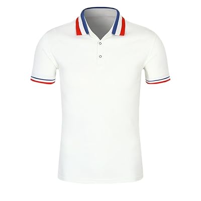 SanVera17 Men Casual Classic Solid Color Polo Shirts Cotton Short Sleeve T-Shirt