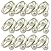 Elinq Set of 12 Imitation Pearls Napkin Rings for Wedding, Party, Holiday, Dinner Decor(Gold)