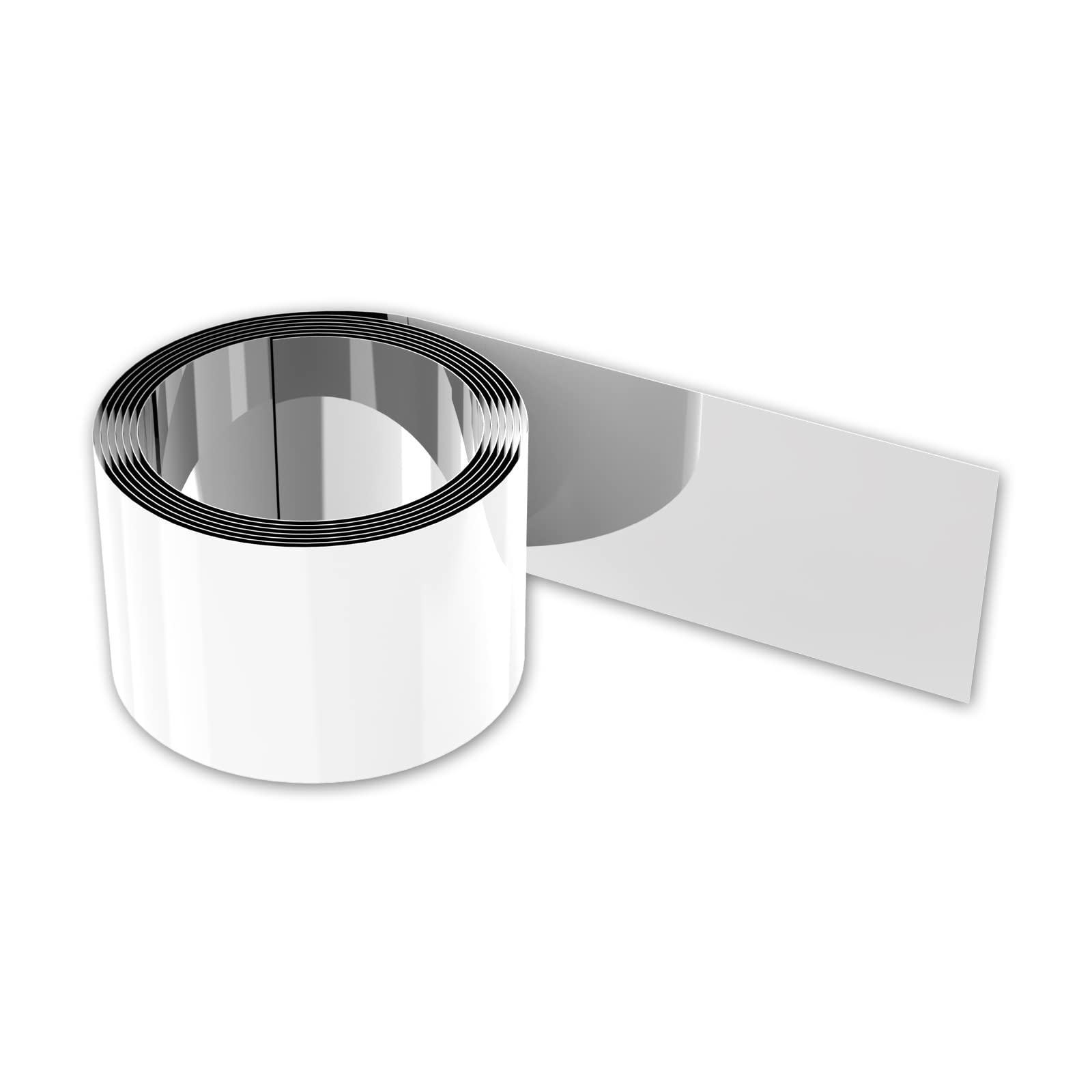 Photo 1 of USUKUE Self-Adhesive Kick Plate Home Decoration Baseboard Plates Roll 42GA(0.1mm) Thickness, 4"x102"(WxL) Polished Stainless Steel Sheets