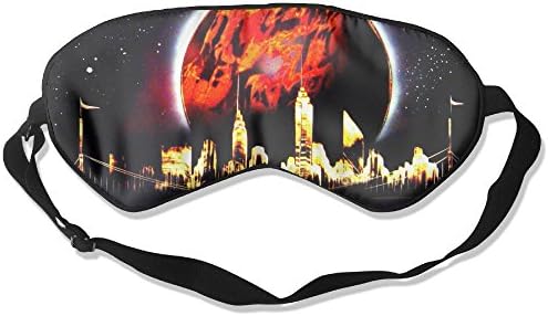 Silk Sleeping Mask Eye Spray Painting Lightweight Soft Adjustable Strap Blindfold For Night's Sleep Nap Travel Eyeshade Men And Women