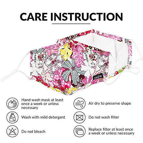 Anti Dust Face Mouth Cover Mask Respirator - Dustproof Anti-bacterial Washable - Reusable masks Respirator Comfy - Cotton Germ Protective Breath Healthy Safety Warm Windproof Mask(MIX Pink)