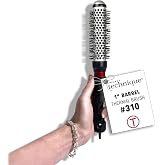 Cricket Technique Thermal Hair Brush #310 1&rdquo; for Curling, Styling, Heat-Retaining Barrel with Anti-Static Tourmaline Bristles, Round Thermal Brush, All Hair Types, To be used with a Blow Dryer