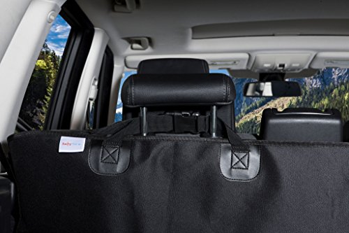 BarksBar Original Pet Cargo Cover & Liner For Dogs - 80 x 52 Black, Waterproof Machine Washable With Bumper Flap Protection- For Cars, Trucks & SUVs