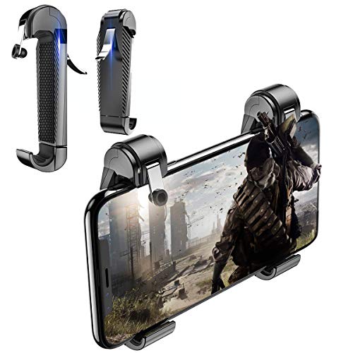 Newseego Mobile Game Controller,Mobile Game Trigger Fire Button Gamepad for Knives Out Shooter Controller Android iOS Phone Triggers Newest Gift for Players(A Pair)