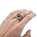 ELFASIO Men Stainless Steel Rings The Devil Dragon eye/Eyes of Hell Demon Red/Blue/Purple/Green Biker Vintage Ring Size 8-15