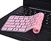 CaseBuy Keyboard Cover Compatible 2019 2018 2017 HP Stream 11 ah110nr ah012dx ah112dx / HP Stream 11 Pro G4 G2 11.6 / HP Stream 11 y010wm y010nr y020nr Soft-Touch Protective Skin, Pink