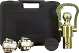 B&W Trailer Hitches B&W GNXA2061 OEM Puck System Gooseneck Ball & Safety Chain Kit for GM, Ford, Nissan