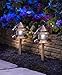 Moonrays 95871 Marion-Style Low Voltage Metal 3-Tier Path Light with Copper Finish