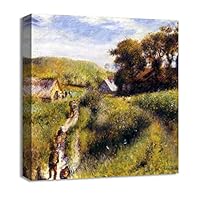 Canvas Wall Art Vase of Flowers by Pierre-Auguste Renoir Canvas Prints Home Artwork Decoration for Living Room,Bedroom - 12x12 inches