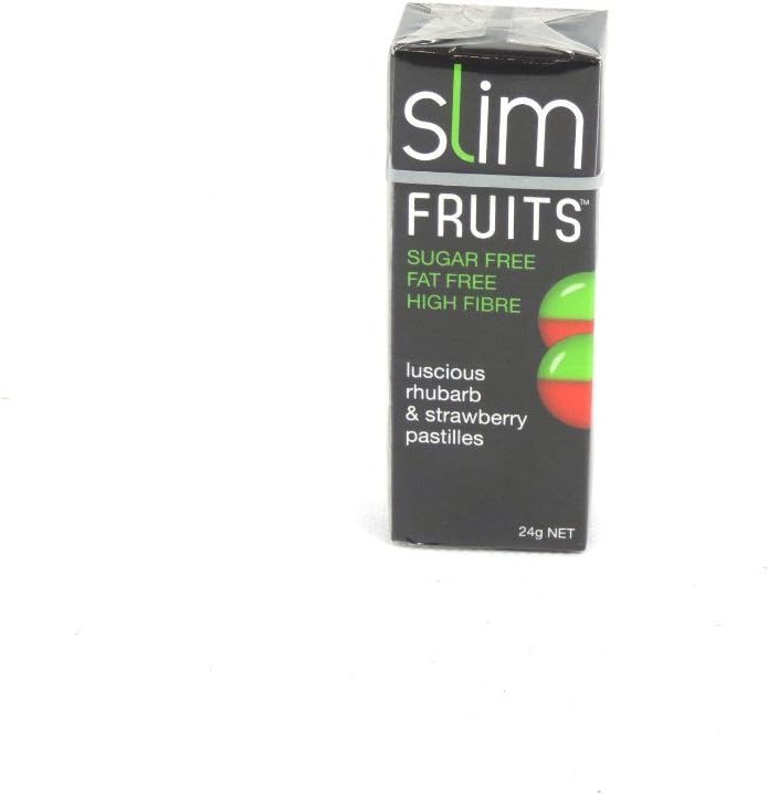 Slim Fruits - Luscious Rhubarb & Strawberry Pastilles - 24g