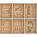 Hockey Patent Prints - Set Of 6 Vintage Wall Art Photos