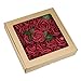 Vlovelife Artificial Flowers with Stem, 25pcs Burgundy Real Looking Roses, Fake Rose Flowers with Stem for DIY Wedding Bouquets Centerpieces Arrangements Birthday Baby Shower Home Party Decor