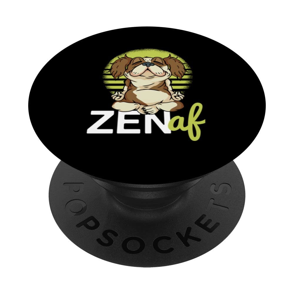 Funny Dog Yoga Costume Zen AF Love Dogs And Pet PopSockets Swappable PopGrip
