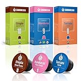 60 High Intensity Nespresso Compatible Coffee Capsules 100% Fair Trade | Includes Organic and Dark Roast Espresso Pods | Variety Pack | Gourmesso High Intensity Espresso Bundle