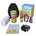 Camande Magnetic Building Block Set, Magnet Kids Construction Stacking Toy Rainbow Color for Creavity Educational with Instruction Booklet, Set (Mini Size 76)