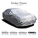 MATCC Car Cover Sedan Cover Waterproof Protection Full Car Covers Protect from Scrapes Sun Rays Moisture Corrosion Dust Dirt Fits Sedan XXL (207''Lx76''Wx59''H)