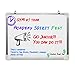 Dry Erase White Board with Lap Board: Hanging Writing, Drawing & Planning Large Whiteboard for Cubicle & Wall | 24X18 | 5 Magnetic Markers & Eraser | Easy to Clean Lapboard for Kids Office, School