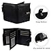 befen Women's RFID Blocking Luxury Full Grain Genuine Leather Bifold Trifold Wallet Multi Card Organizer Holders for Ladies (Black RFID Wallet Small)