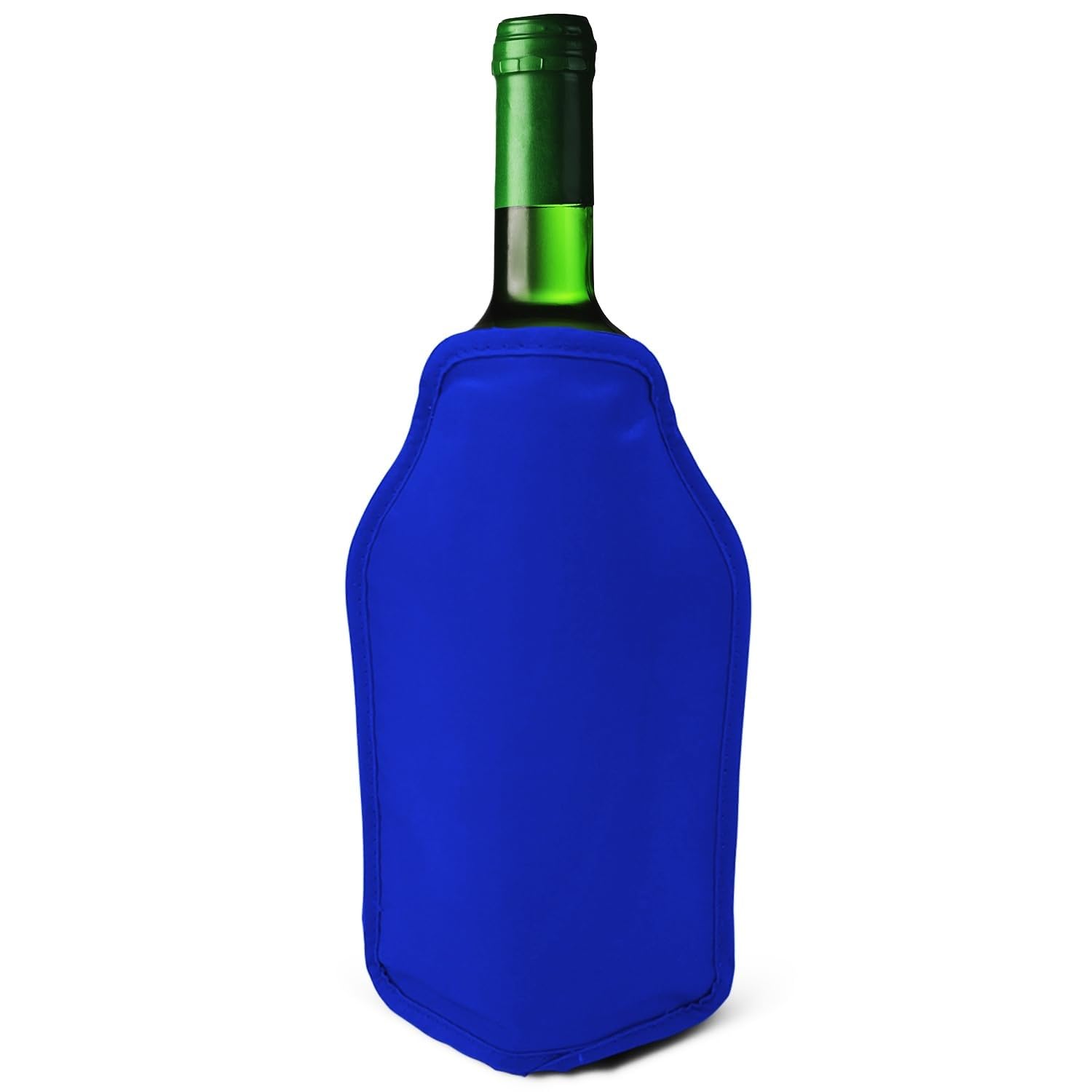 Joeji's Kitchen Wine Bottle Cooler Freezer Sleeves - Black & Navy Blue - Perfect for Chilling Wine Prosecco Champagne Bottles - Ideal for Dinner Parties Picnics Festivals (Blue v2)