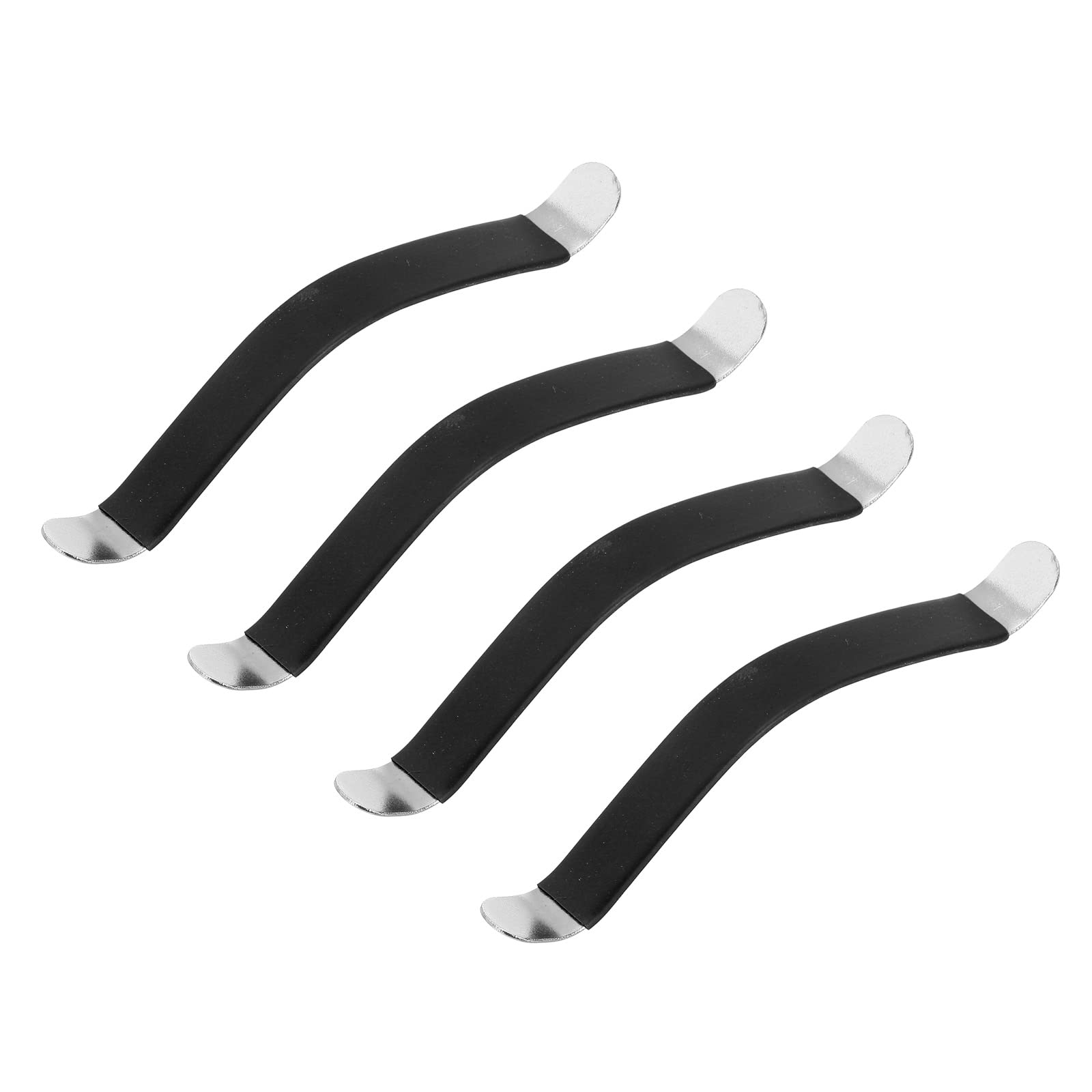 PATIKIL Guitar String Spreaders Rubber Coated Fretboard Cleaning Tools Stainless Steel Black for Guitar Maintenance and Care Pack of 4