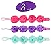 Flower Baby Pacifier Clips, 3 Pacifier Holder in Every Pack, Strong, Easy Clean, Perfect Baby Shower Gift