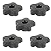 Big Horn 19708B-5PK 5 Star Thru Knob 5/16 x 18 (5/PK)