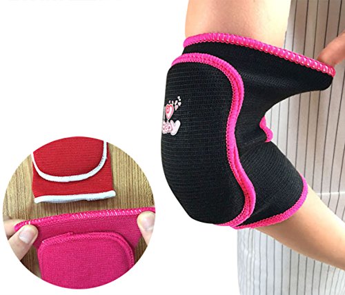 BYP Kids Knee Pads Sponge Pad with Hole for Sports Skate Skateboarding Dance Basketball (black(with hole), S) - Thumbnail 4