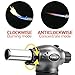 Culinary Butane Torch Lighter, Kitchen Blow Torch Gas Butane Refillable, Flame Adjustable with Safety Lock Portable for DIY, BBQ, Camping,Creme Brulee(Butane Gas Not Included,Black)