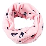 WmcyWell Little Boys' and Girls' Cute Prints Infinity Scarf Kids Warm Scraves Pink Cat