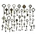 Makhry 42pcs Jewelry Making Charms Craft keys Decorative Key Skeleton Bronze Key in Antique Bronze Style for Wedding Graduation Christmas (Antique Bronze)