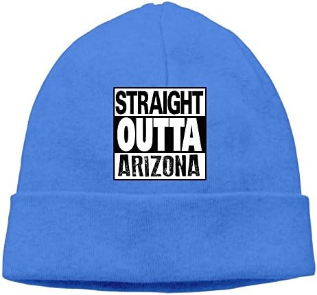 Mens Wool Fashion Caps Straight Outta Arizona Soft Beanies Hats RoyalBlue