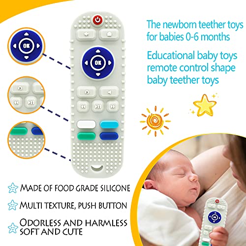 Remote Control Teether Toy for Babies 6 to 12 Months,Baby Teething Toys