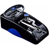 MNSSRN Electric Cigarette Rolling Machine, 2 Kinds of Thickness Optional, Portable Practical, Men's Smoke Accessories Injection Pipe Tobacco Cigarette Rolling Machine,Blue,8mm