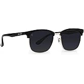 NEVEN Highland Men's Polarized Sunglasses - Retro, Horn Rimmed Square Sunglasses - Stylish Fashion Glasses for Any Occasion.