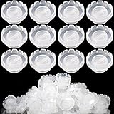 Teenitor 200 Pack Eyelashes Extension Volume Lashes Fan Blossom Cups, Glue Holder and Lash Organizer Supplies Tools