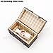 Odoria 1:12 Miniature Vintage Suitcase Chest with Leather Belt Dollhouse Accessories