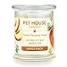 One Fur All Pet House Candle 9 OZ Plant-Based Soy Spring Candle with a 60 Hour Burn Time - Mango Peach