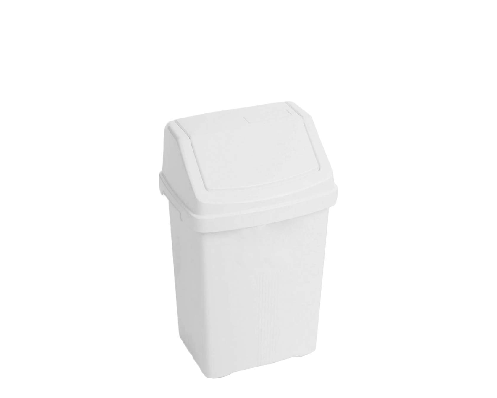 High Grade 8l Ice White Wham Plastic Flip Top Waste Bin by Wham