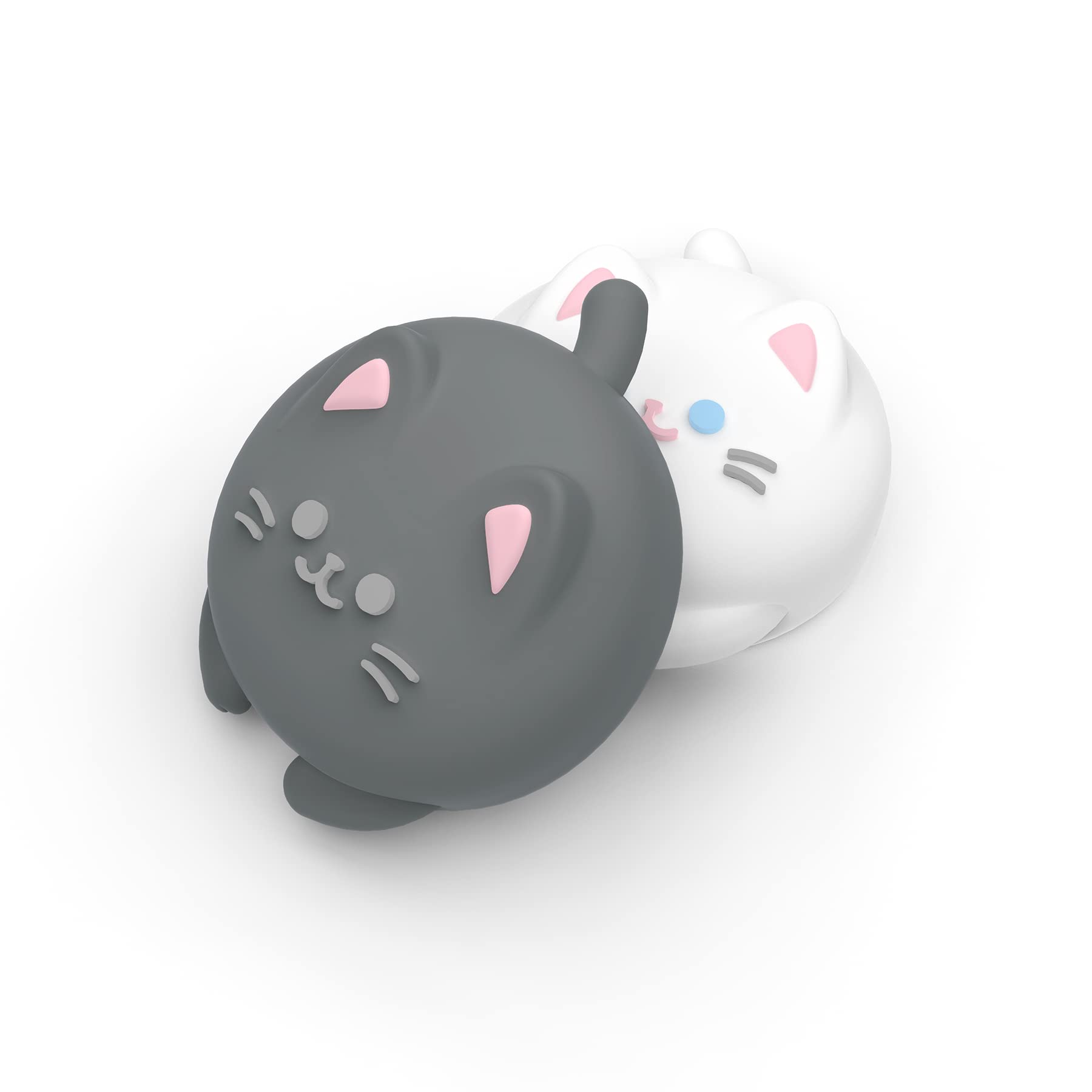PlayVital Joystick Caps for Nintendo Switch, Thumbstick Caps for Switch Lite, Analog Cover for OLED Joycon Thumb Grips - Cutie Kitty