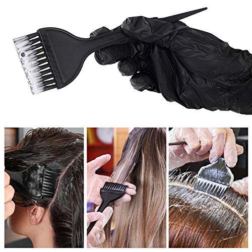 25 Pieces Hair Dye Coloring Kit 3 Sets Hair Dye Color Brush Hair Dye Comb and Mixing Bowl and Ear Cover,Gloves for Hair Tint Dying Coloring Tool