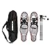 Carryown Xtreme Light Weight Snowshoes Set for Adults Men Women Youth Kids, Aluminum Alloy Terrain Snow Shoes with Trekking Poles and Carrying Tote Bag, 14