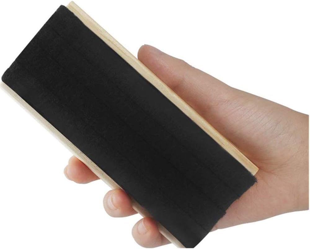 2 Pack Chalkboard Eraser Wooden Wool Felt Eraser Cleaner Duster Blackboard Whiteboard Chalk
