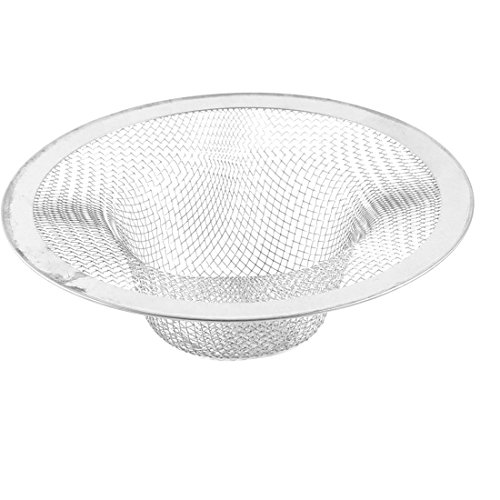 uxcell Stainless Steel Mesh Sink Strainer for Washroom Bathroom 4.4 Inch Dia