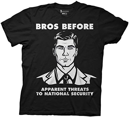 Archer Bros Before Apparent Threats To National Security Adult Mens Unisex T-Shirt Black (Small)