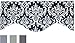 RLF Home Royal Damask M Shaped Valance, Navy