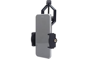 Scope Phone Adapter, 5.2-10cm/2.0-3.9in Cellphone Telescope Mount Universal Microscope Holder for Spotting Scope Telescope Bi