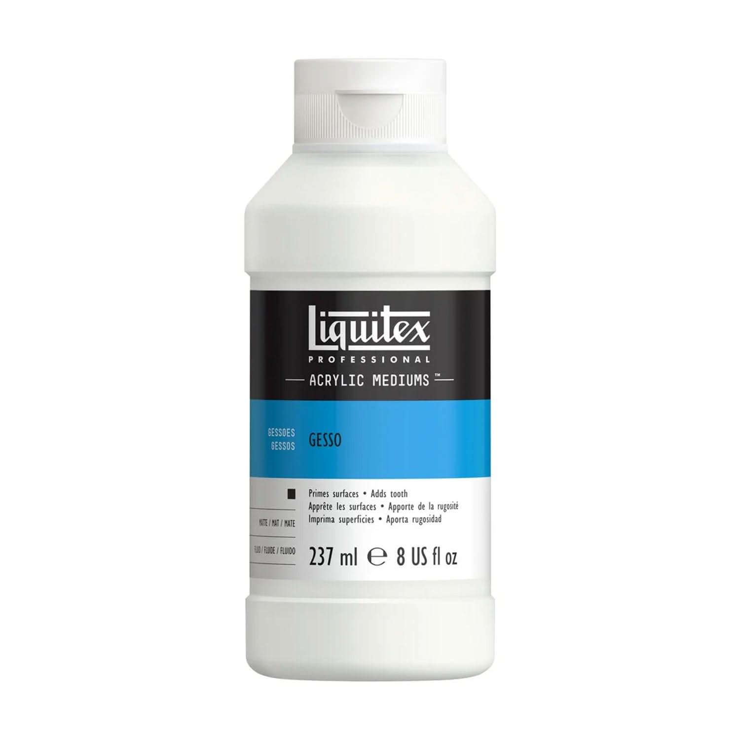 Liquitex Professional Acrylic Medium for Acrylic and Oil Paint, White Gesso Surface Prep, 473 ml — image 1